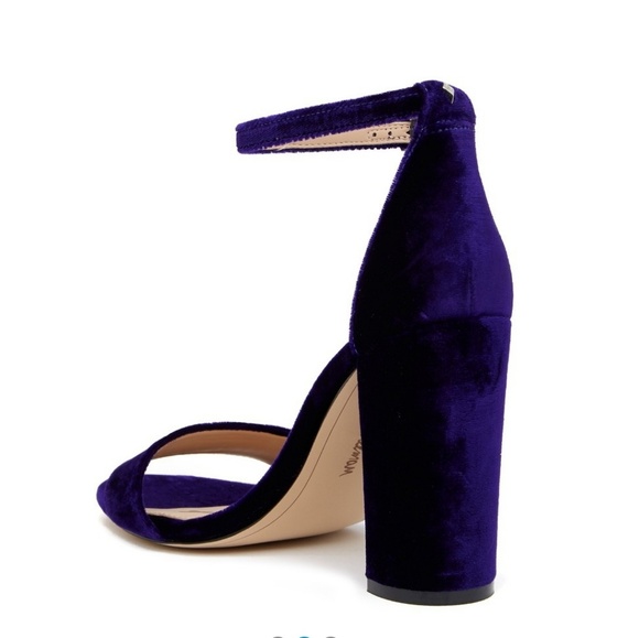 Sam Edelman Purple Ankle Strap Sandal Heels Prom - Picture 2 of 7